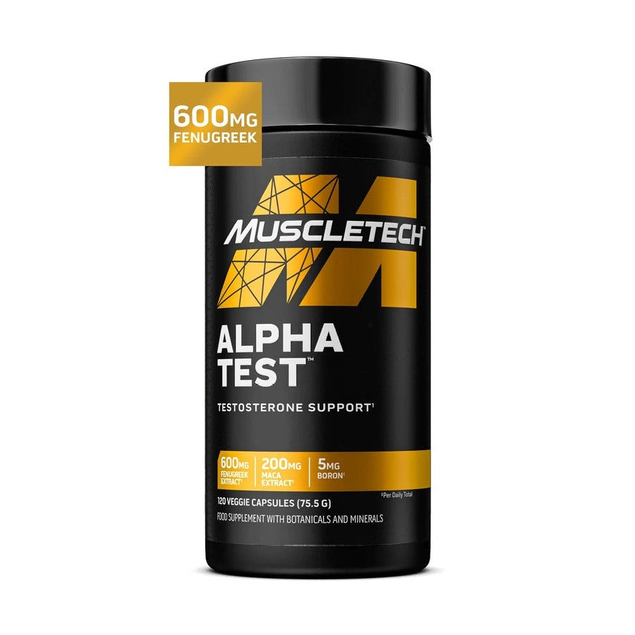 MuscleTech AlphaTest Testosterone Booster (120 Veggie Capsules)