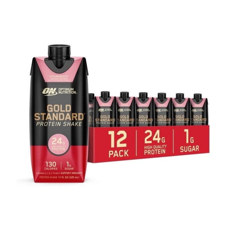 Optimum Nutrition Gold Standard Protein Shake - Strawberry (12 Pack)