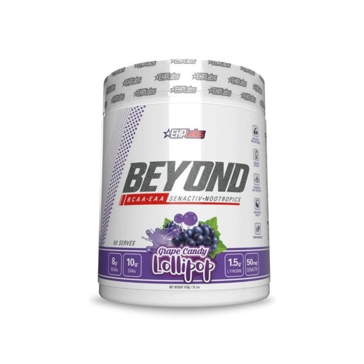 EHP Labs Beyond BCAA + EAA - Grape Candy Lollipop (429g)