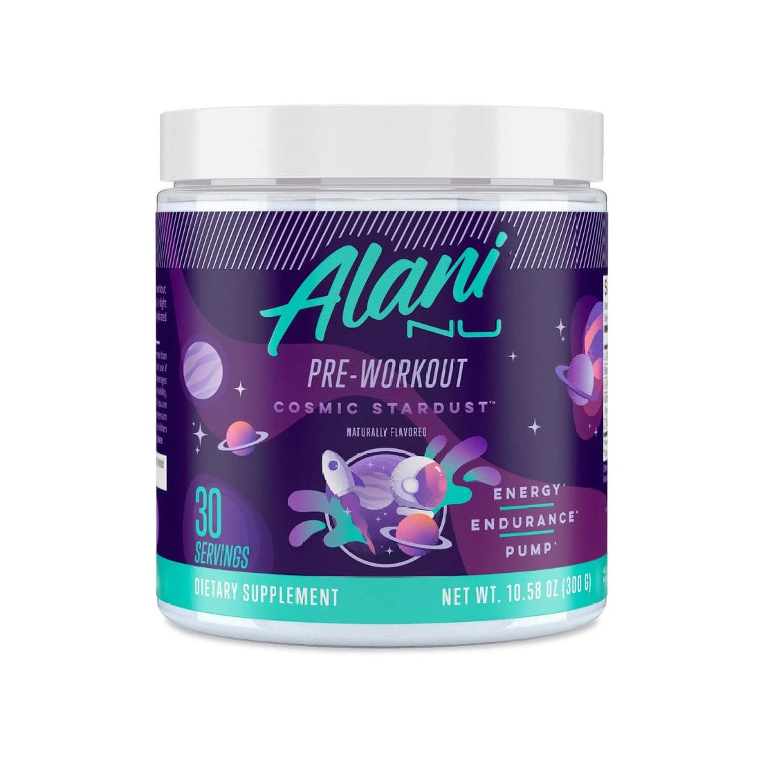 Alani Nu Pre Workout Powder - Cosmic Stardust (300g)