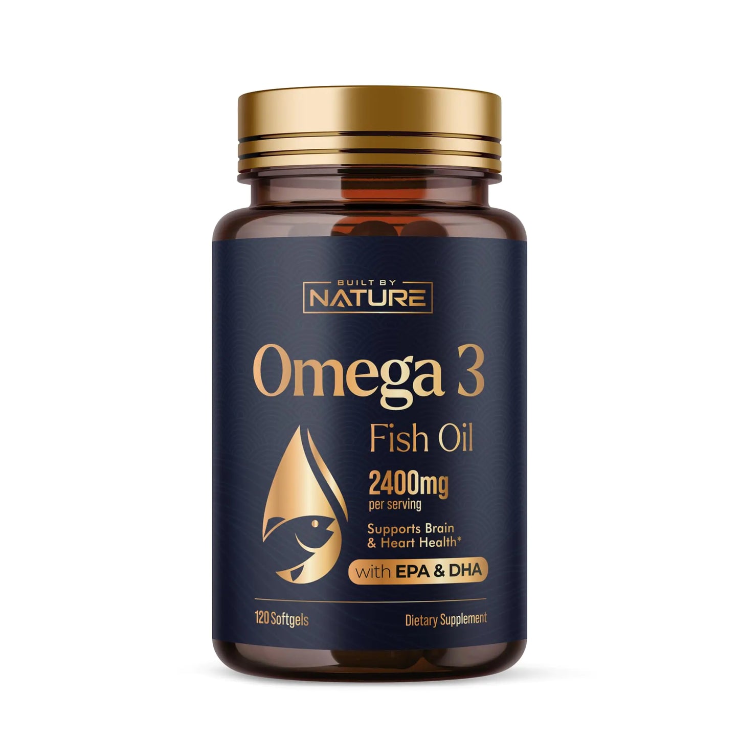 Built by Nature Omega 3-Fish Oil (120 Softgels)