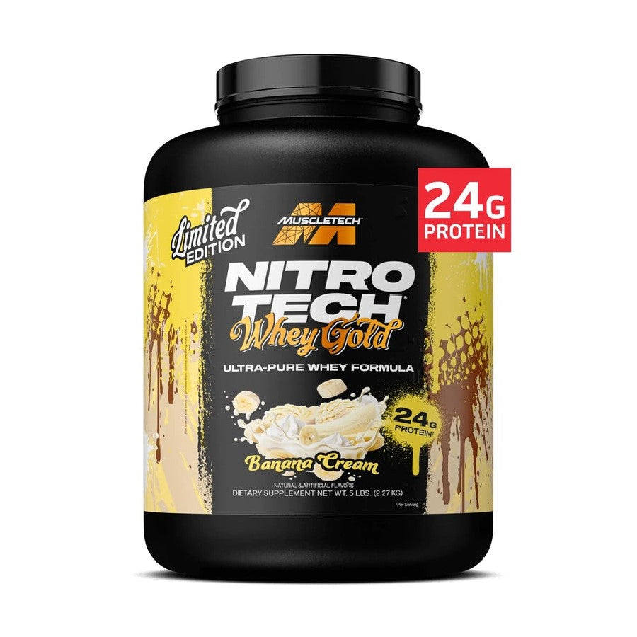 MuscleTech Nitro-Tech Whey Protein 5LB - Banana Cream