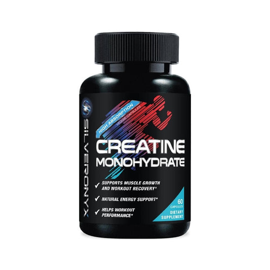 SilverOnyx Creatine Monohydrate Capsules – Unflavored (60 Capsules)