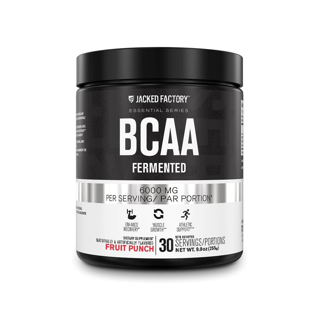 Jacked Factory BCAA Powder Fermented - Fruit Punch (255g)