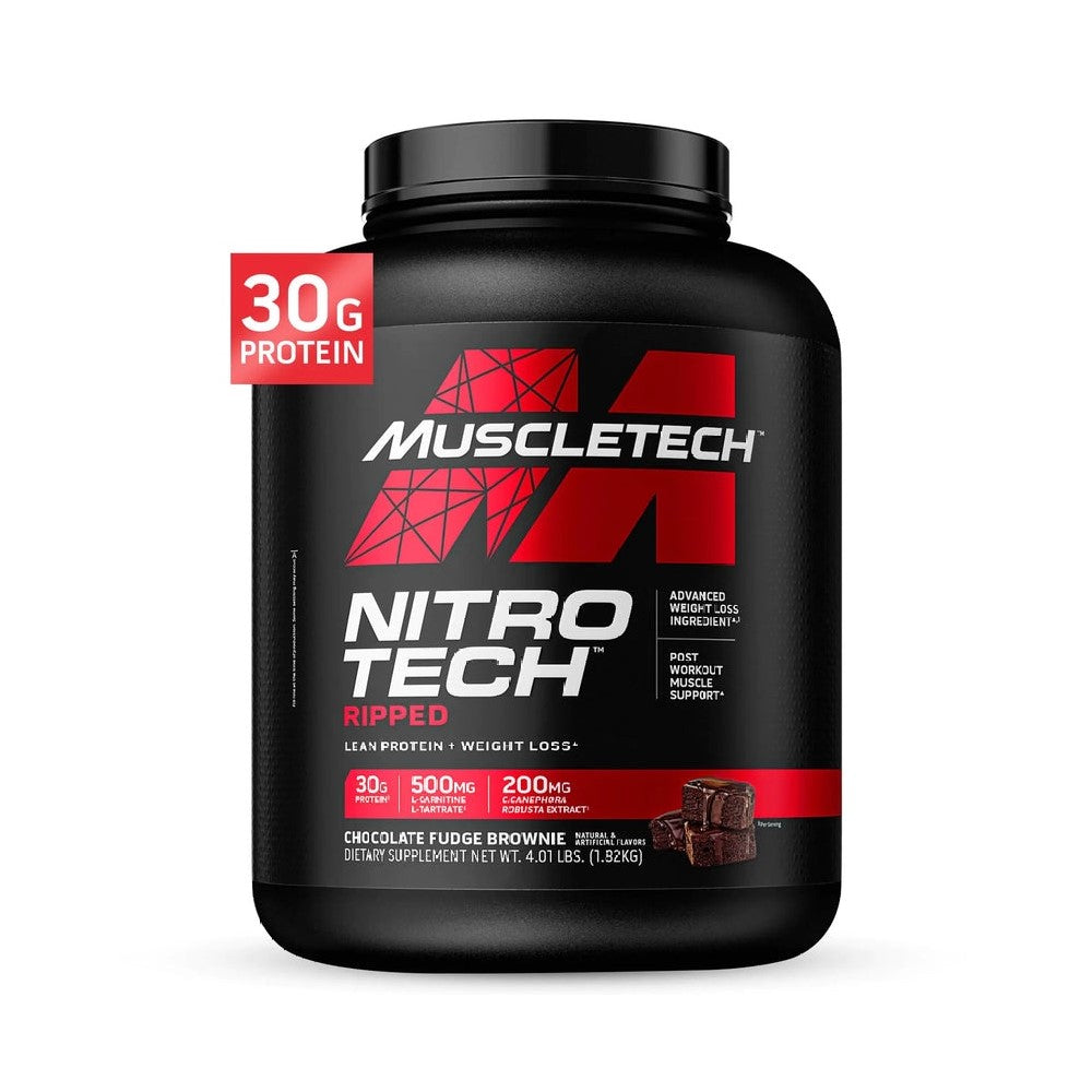 Muscletech Nitro-Tech Whey Protein 4.1LB - Chocolate Fudge Brownie