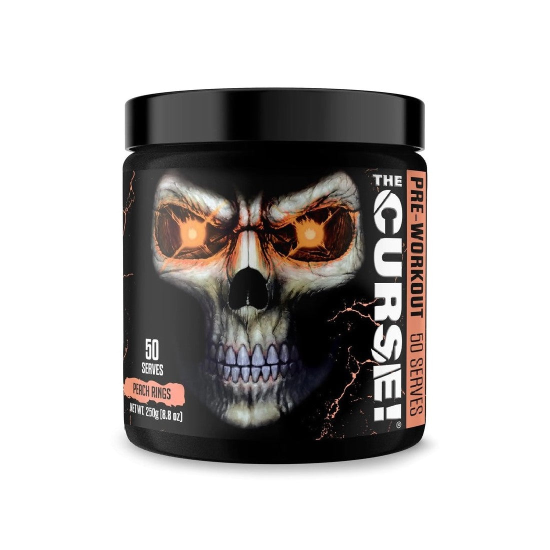 JNX SPORTS The Curse! Pre-Workout Powder - Peach Rings (250g)