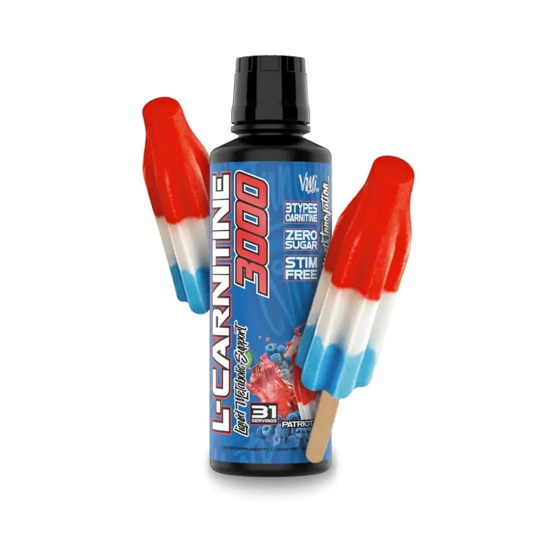 VMI Sports L-Carnitine 3000 Liquid - Patriot Pop (473mL)