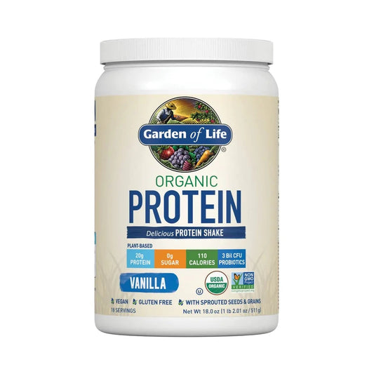 Garden of Life Organic Protein Shake Powder Vanilla Flavor