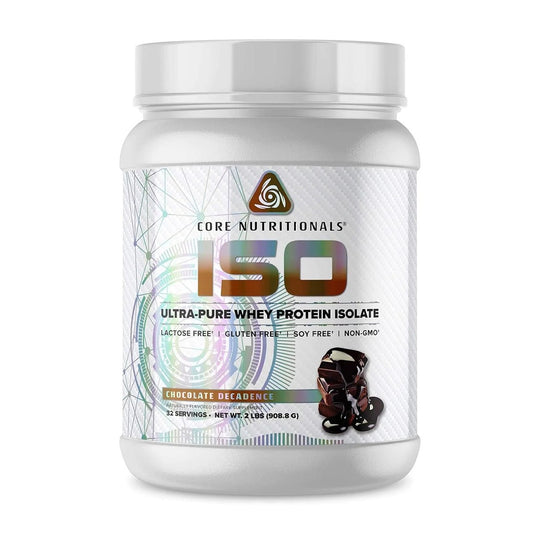 Core Nutritionals ISO 100% Ultra-Pure Whey Protein Isolate 2LB - Chocolate Decadence