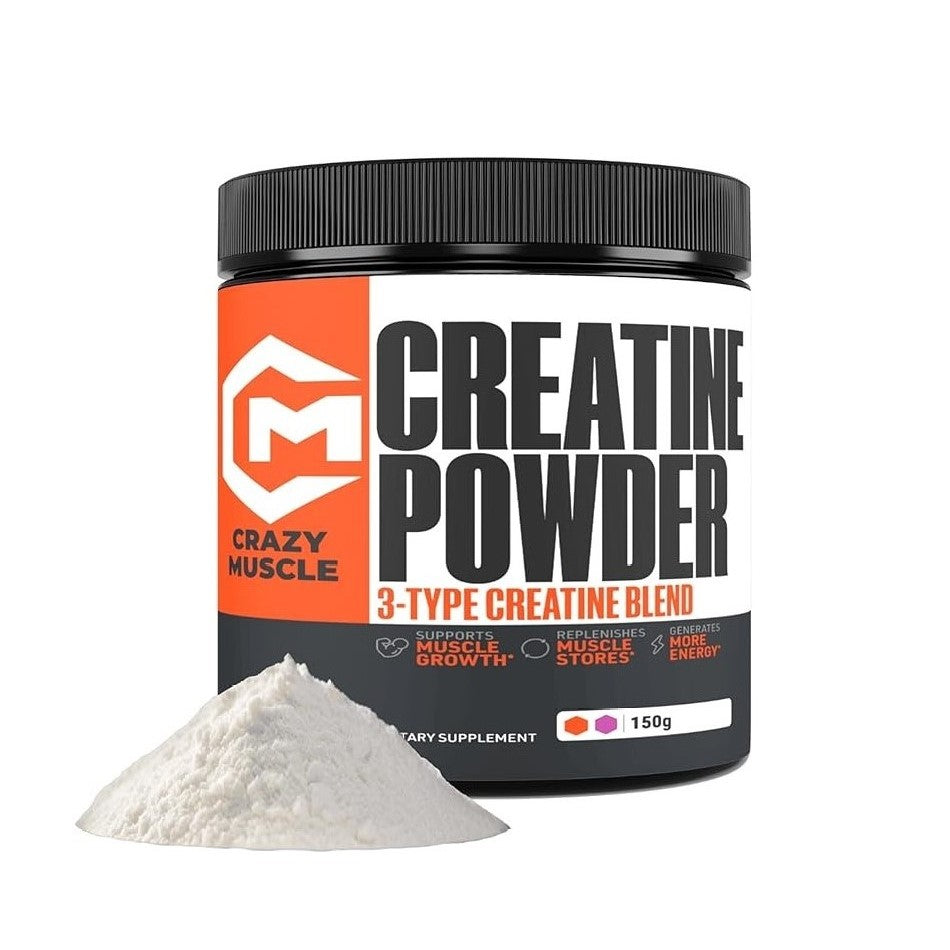 Crazy Muscle Creatine Powder - Unflavored (150g)
