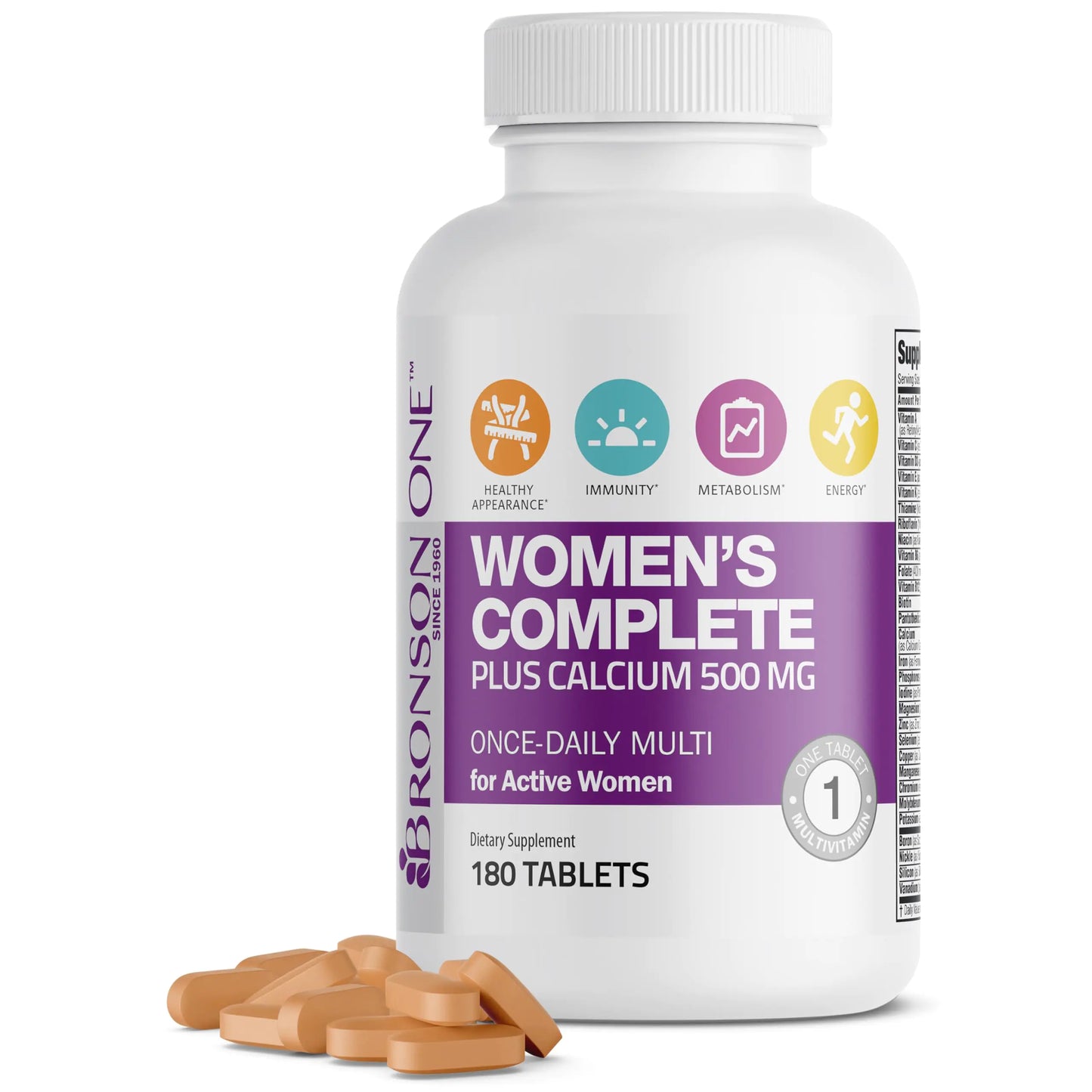 Bronson One Women’s Complete Multivitamin (180 Tablets)
